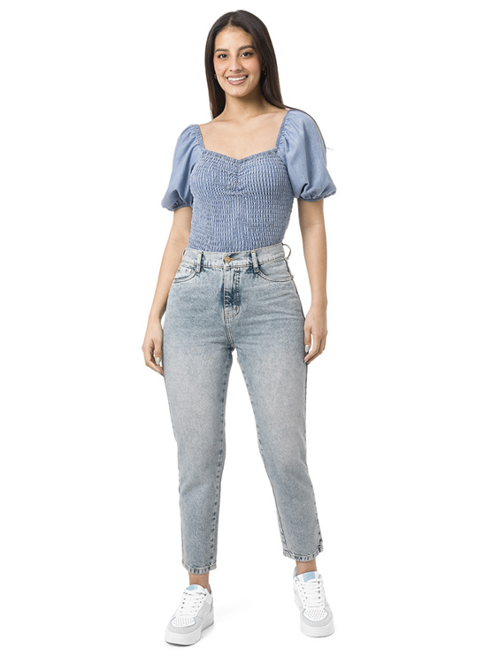 JEAN ALGODÓN MOM MUJER PIONIER PILYC B - 1