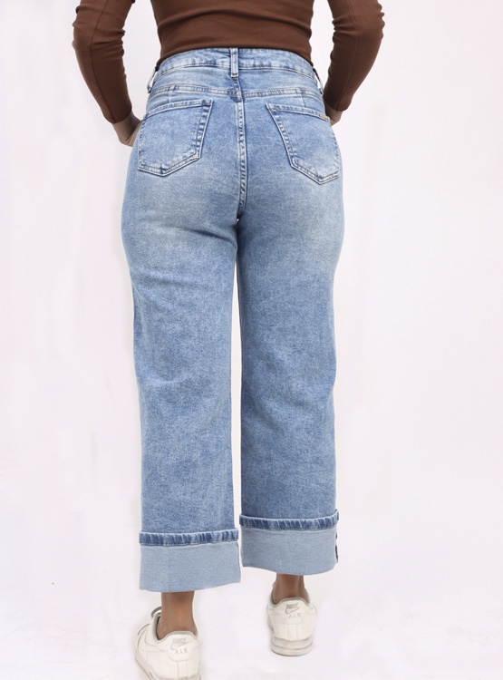 JEAN STRAIGHT MUJER KAYRA POBLET PERFECT FIT ALGODÓN - 2