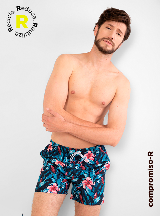 TRAJE DE BAÑO ROBERT LEWIS PARA HOMBRE FULL PRINT FORTU