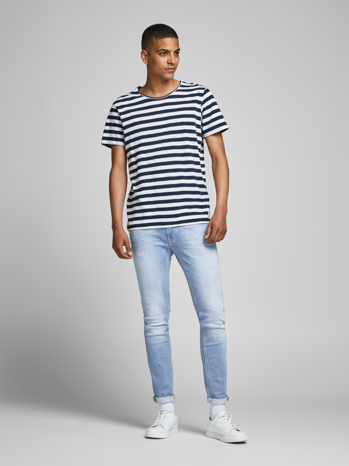 JACK & JONES Pantalon En Jean Homme - Coupe Relaxed Fit Confortable