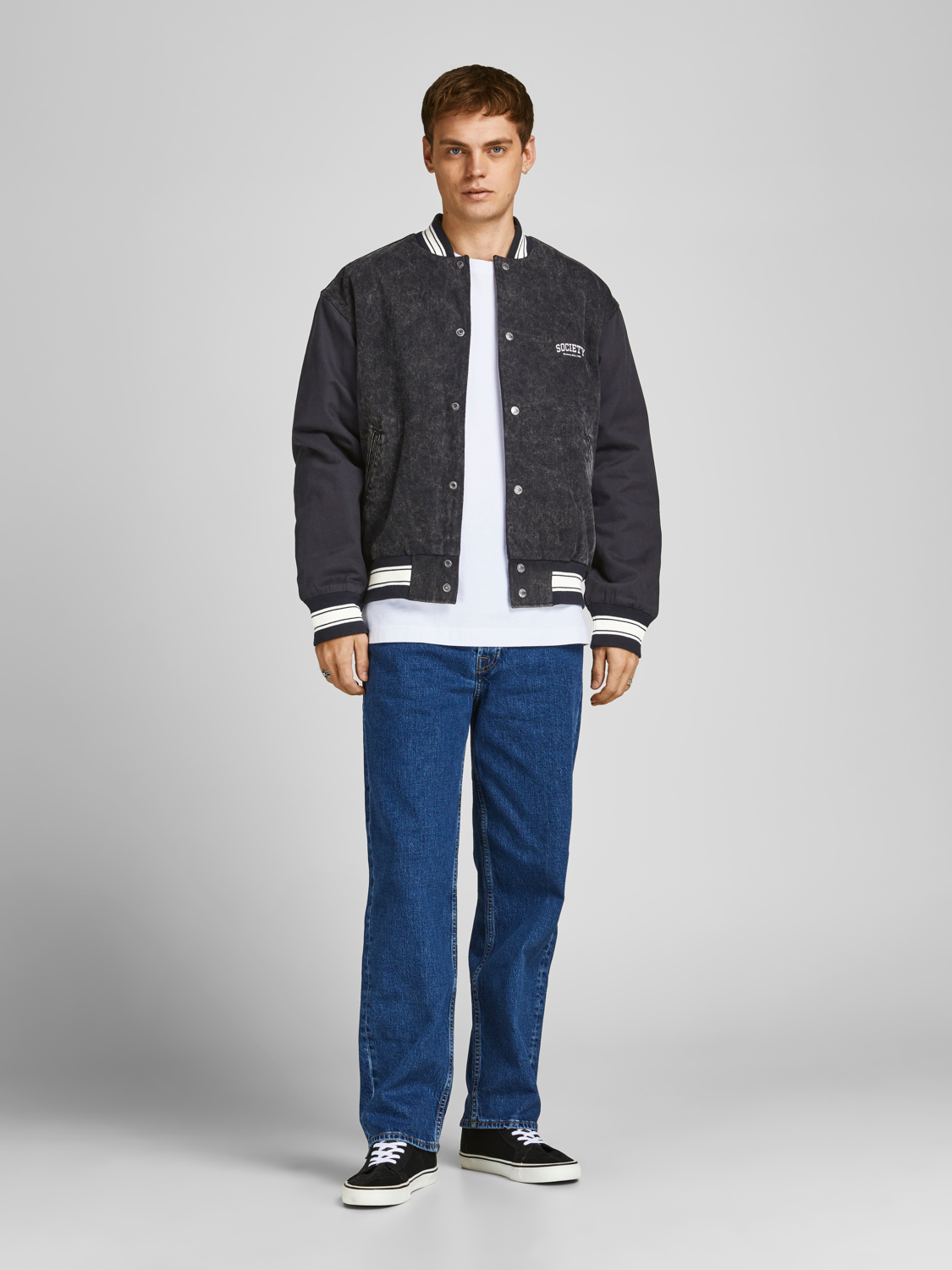 Bomber Jack & Jones Bleu Garçon - Mash - 100% Polyester