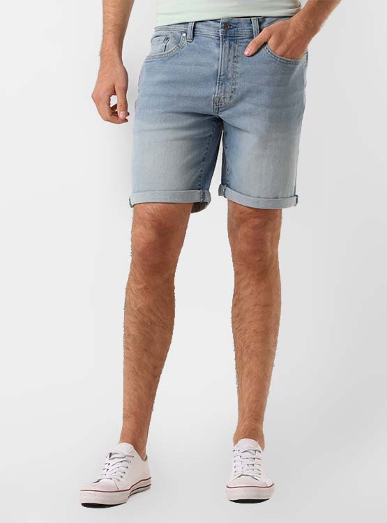 Short Jean Slim Pepe Jeans Garçon - Blanc Décontracté 5 Poches