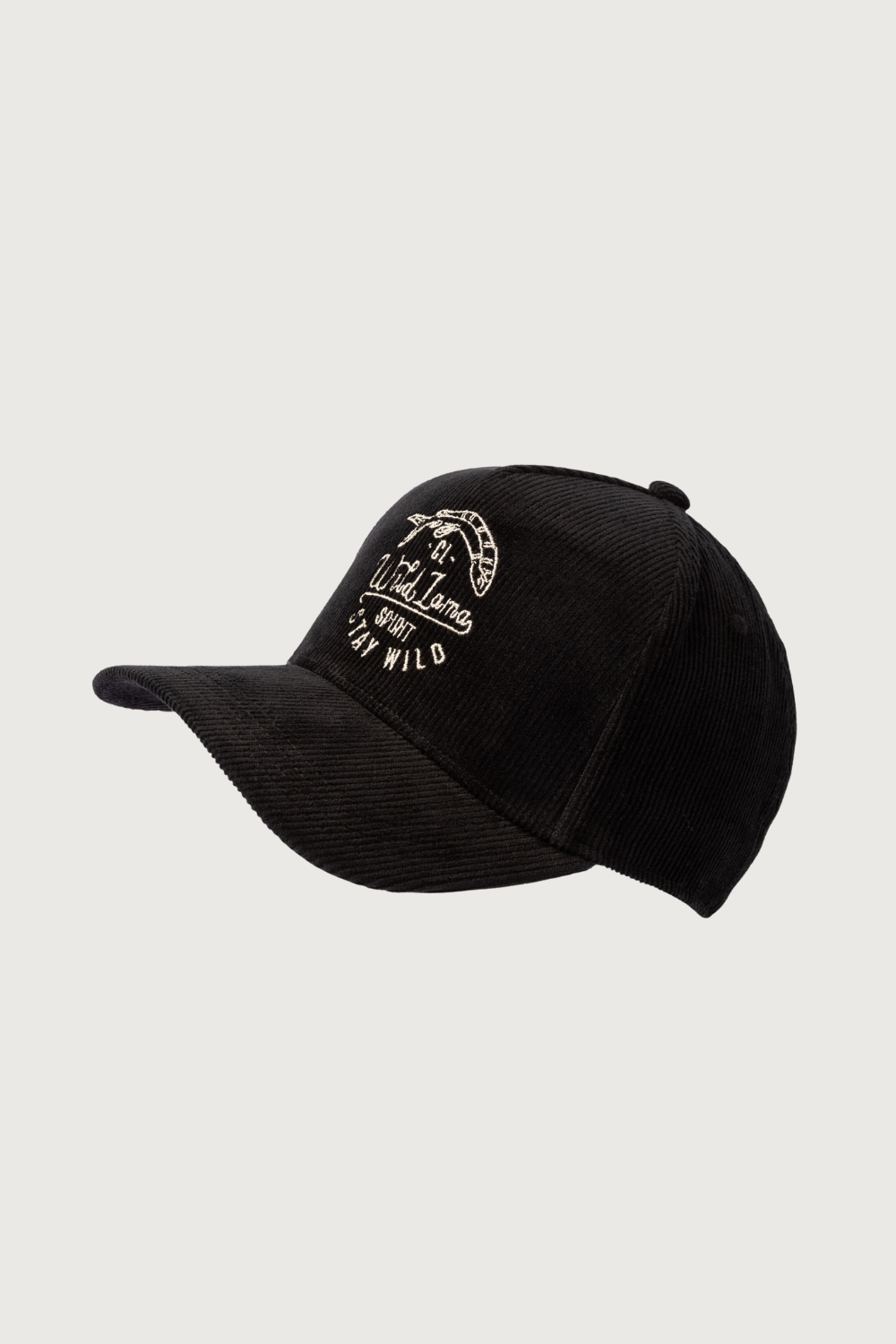 GORRO JOCKEY WILD LAMA SPIRIT CORDEROUY NEGRO - 2
