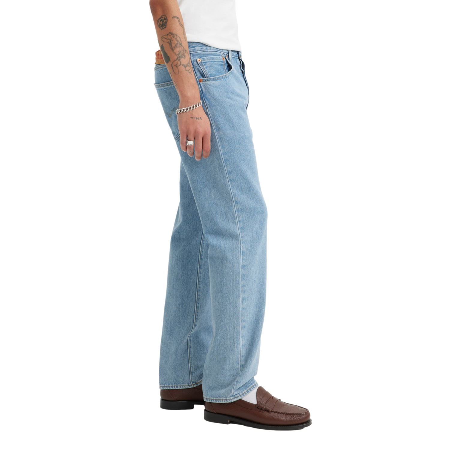 Ripley - JEAN ALGODÓN RECTO HOMBRE LEVI'S AZUL CLARO 501 ORIGINAL