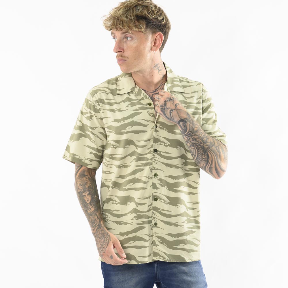 CAMISA MANGA CORTA HOMBRE BLACKOUT PRINT - 1