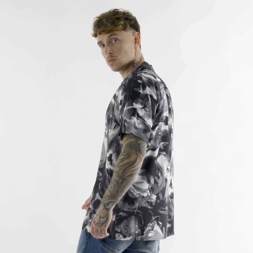 CAMISA MANGA CORTA HOMBRE BLACKOUT NEGRO LUCCA H23-24 - 5