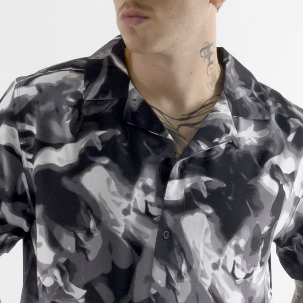 CAMISA MANGA CORTA HOMBRE BLACKOUT NEGRO LUCCA H23-24 - 6
