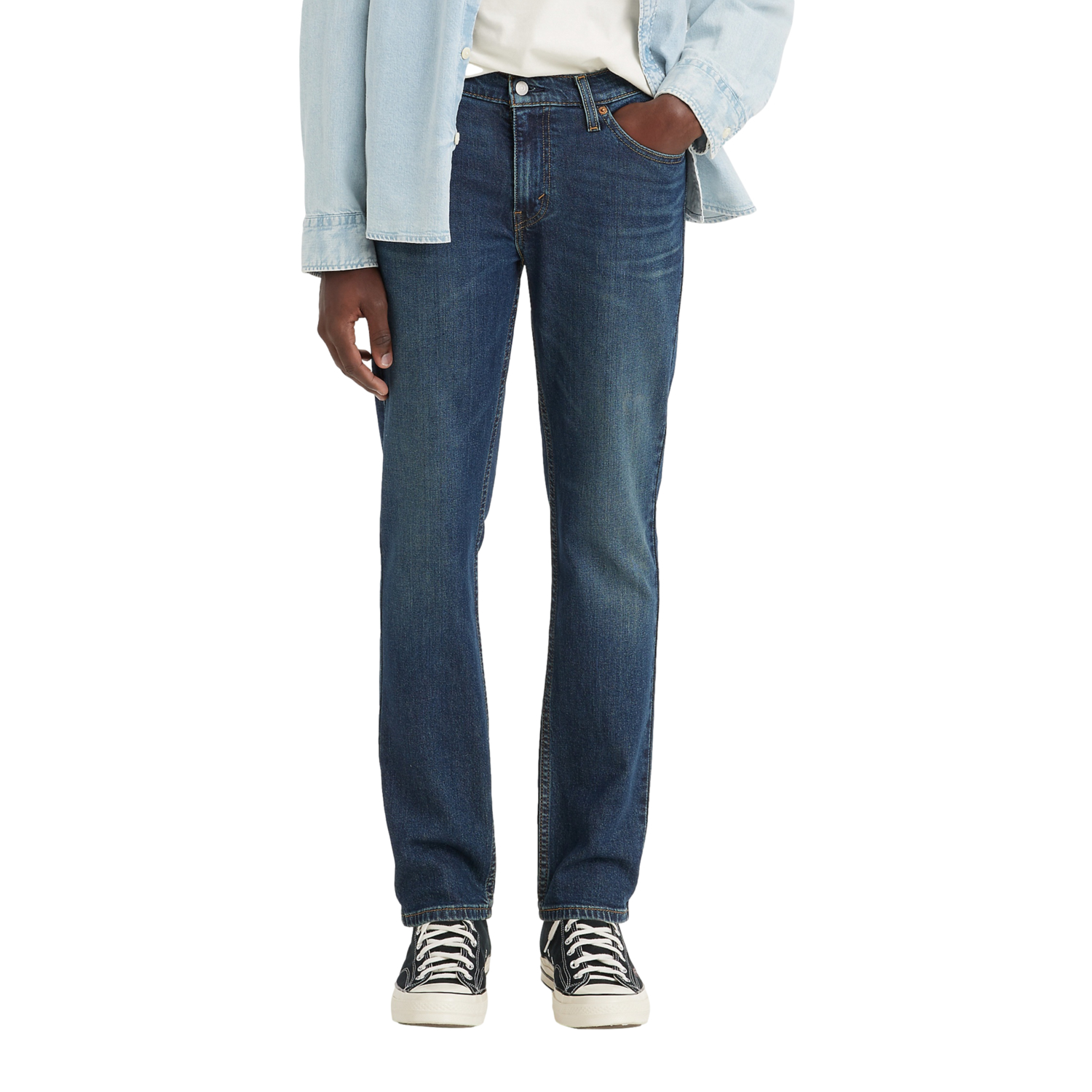 Levi's 571 Taille 36 Bleu Marine - Jean Slim Fit Occasion Très Bon État