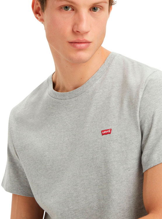 Ripley - POLO MANGA CORTA ALGODÓN HOMBRE LEVI'S GRIS ORIGINAL