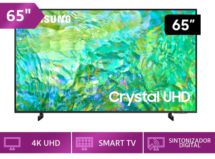Ripley TELEVISOR SAMSUNG SMART TV 65 CRYSTAL UHD 4K UN65CU8000GXPE