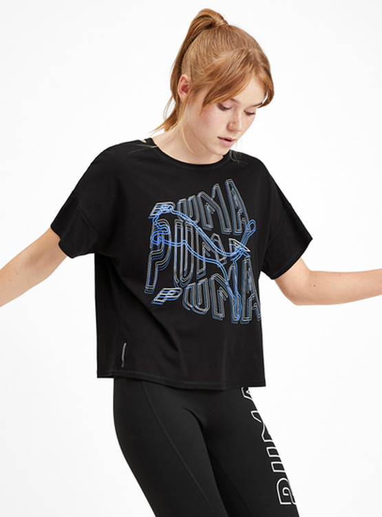 PUMA POLO HIT FEEL IT TEE NEGRO