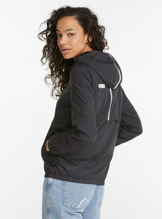 Ripley - CASACA DEPORTIVA MUJER PUMA 847494 01 ESS SOLID WINDBREAKER NEGRO