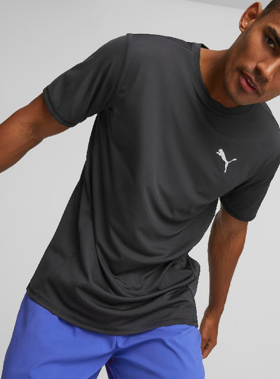 Ripley - POLO DEPORTIVO HOMBRE PUMA 523150 01 RUN FAVORITE SS TEE M NEGRO