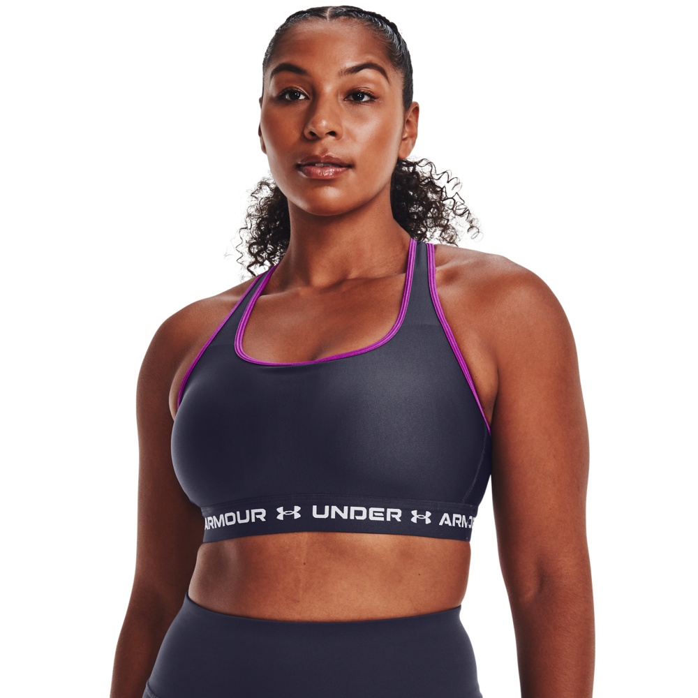 BRA CROSSFIT MUJER UNDER ARMOUR 1361034-558 UA CROSSBACK MID GRIS