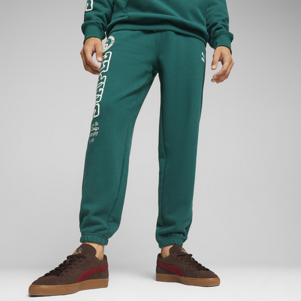 Ripley - PANTALÓN DE BUZO ALGODÓN SUELTO HOMBRE PUMA VERDE 622205 43
