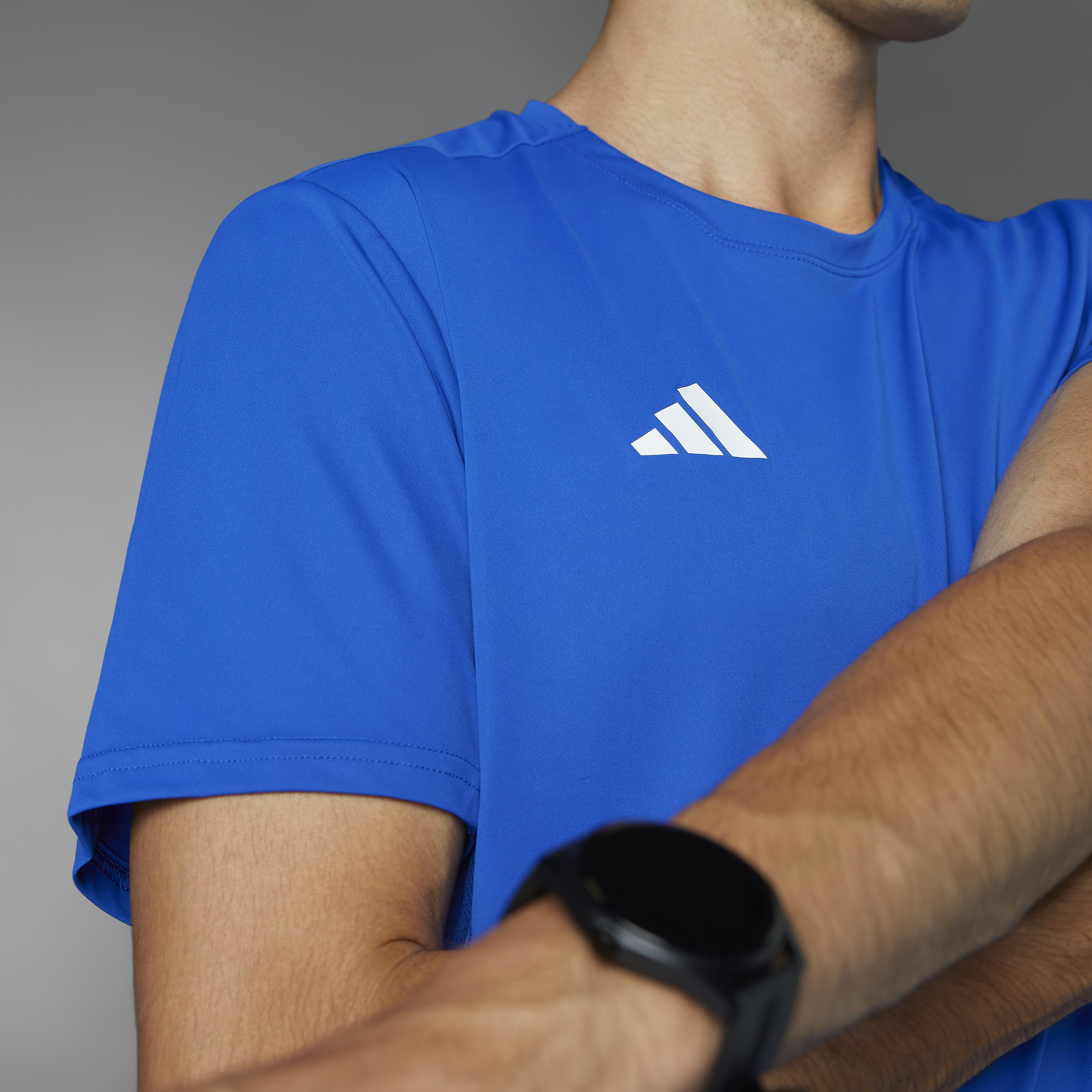 POLO DEPORTIVO RUNNING HOMBRE ADIDAS IT1469 ADIZERO ESSENTIALS AZUL - 5