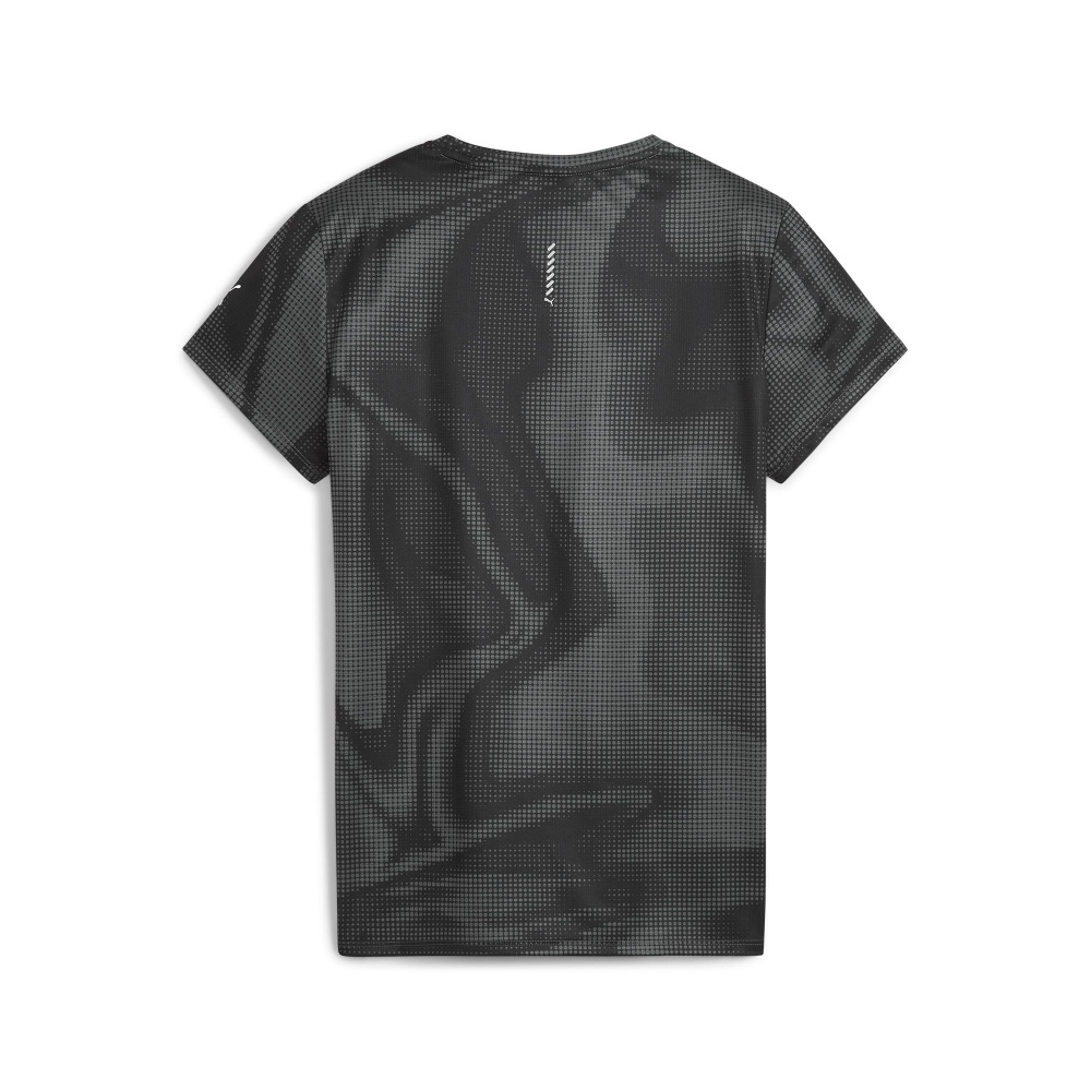 524230 POLERA DEPORTIVA MUJER PUMA RUN FAVORITE AOP TEE W 524230 51 NEGRO