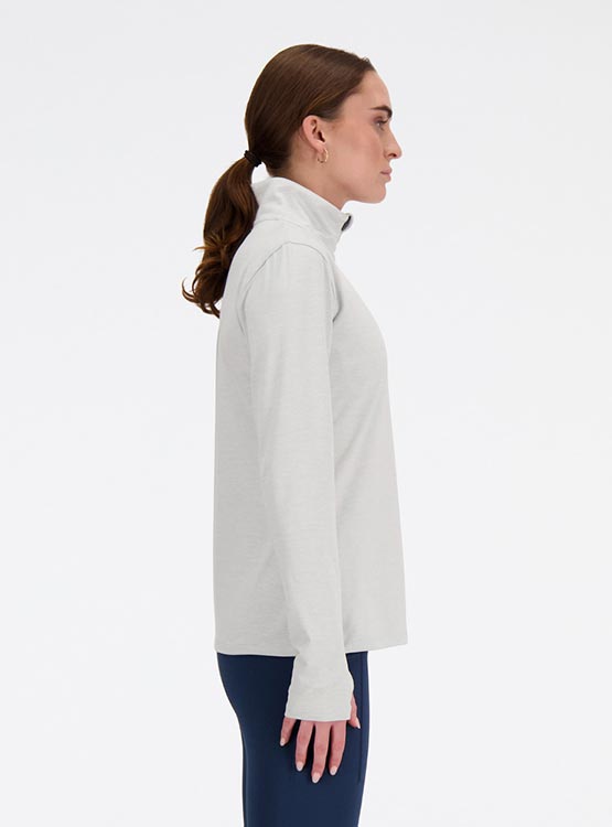 POLERA DEPORTIVA MUJER NEW BALANCE WT41150AHH GRIS - 3