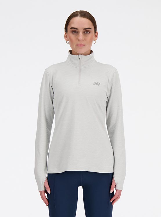 POLERA DEPORTIVA MUJER NEW BALANCE WT41150AHH GRIS - 1