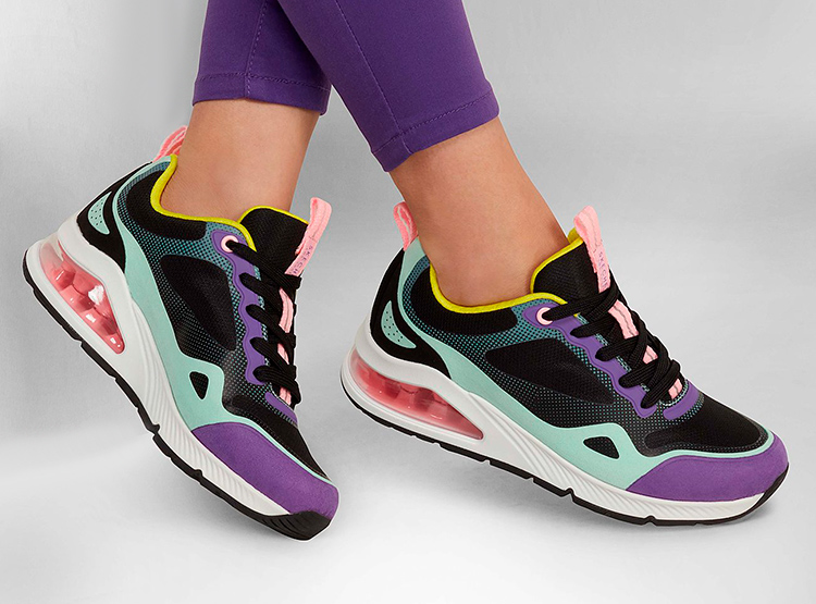 ZAPATILLAS URBANAS SKECHERS UNO 2 155544-BKMT MUJER