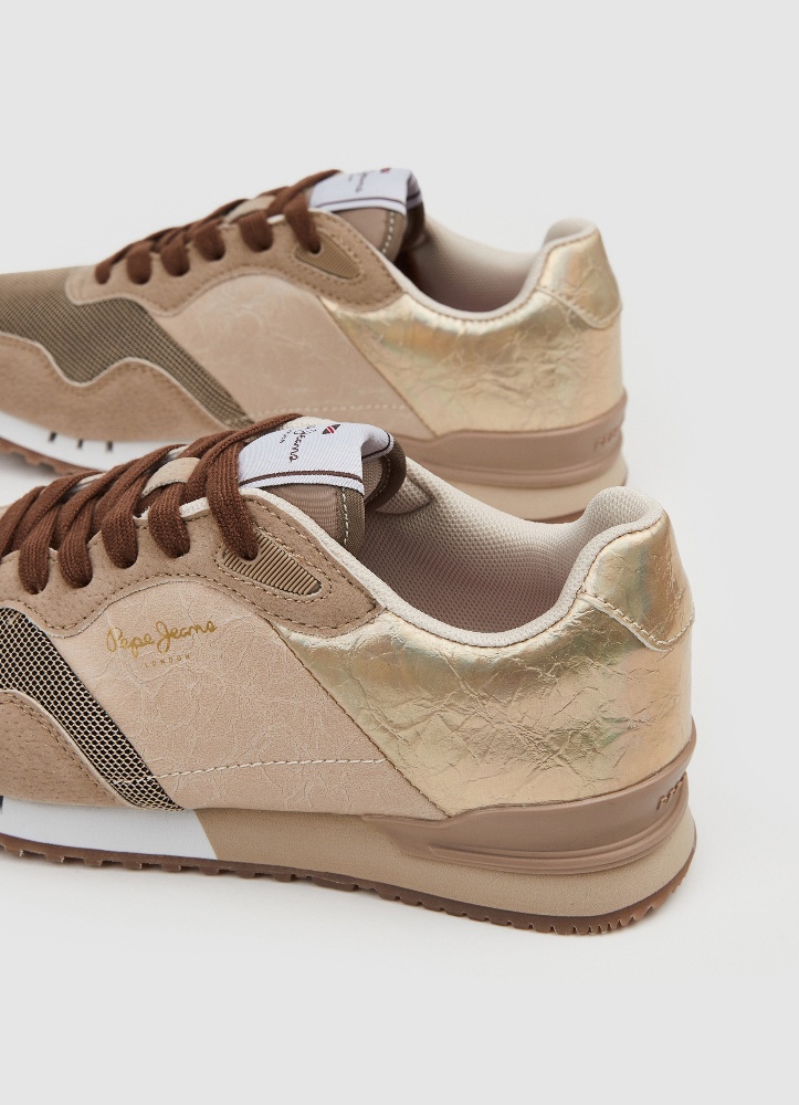Scarpe Da Ginnastica Donna Pepe Jeans London Smart W - Sneaker Running Con Suola EVA Bicolore