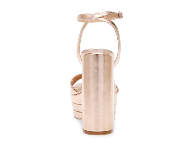 Nuovo Ragazze Taglie 2 Steve Madden Karina Blush Rosa Pelle Intrecciato Strappy