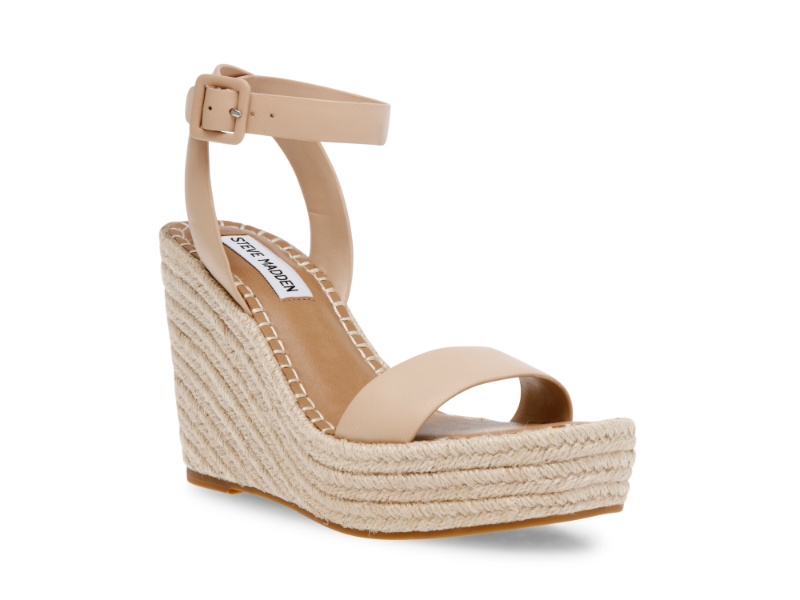 Steve Madden Sandalo Ramos Con Tacco, Colore Serpente Naturale, Taglia 38-39 EU – Donna
