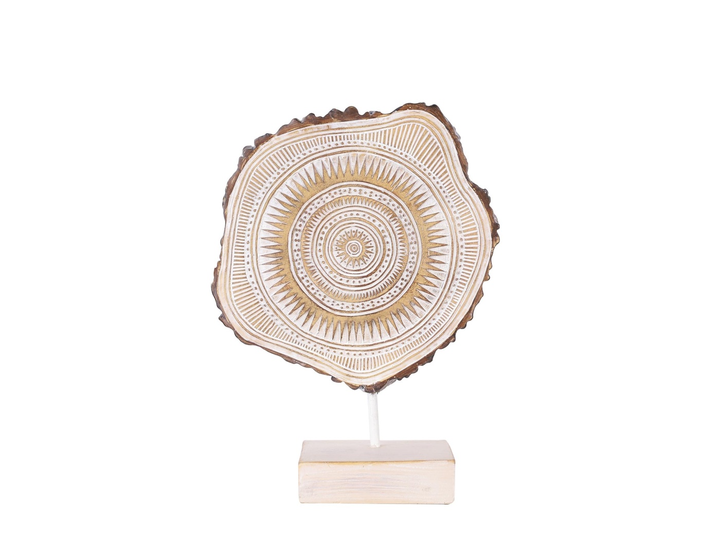 Figura Decorativa Arcangelo Zadkiel – Art Deco Home – Resina Color Oro – 36 Cm