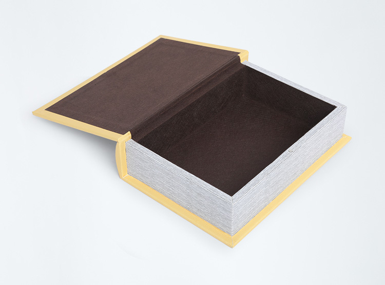 CAJA ORGANIZADORA RIPLEY HOME AMARILLO LIBRO MDF - 2
