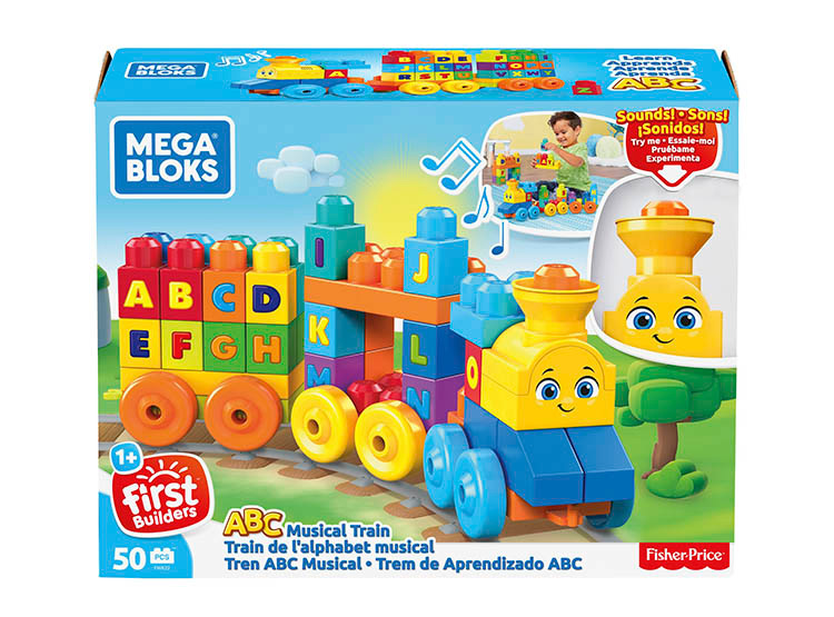 BLOQUES CONSTRUCCIÓN MEGA BLOKS PRESCHOOL ABC TREN APRENDIZAJE FWK22 - 4
