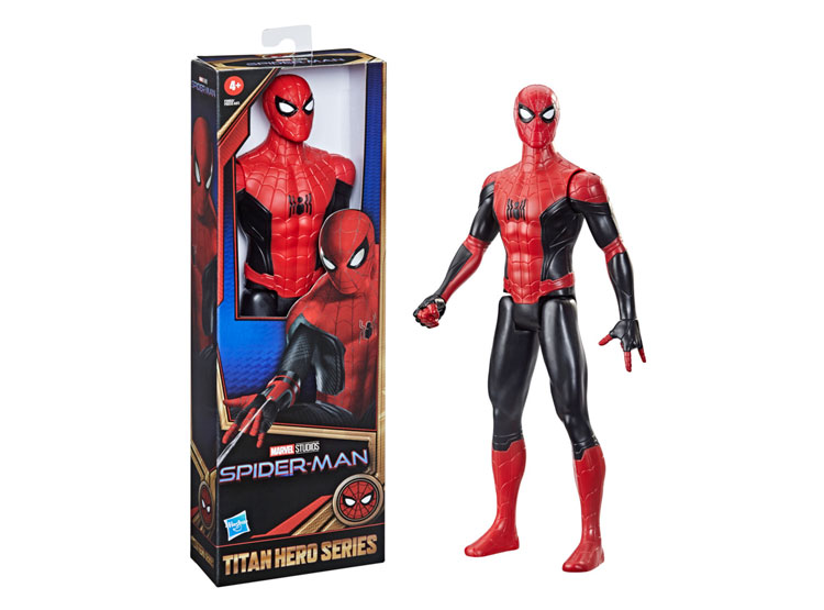 Hasbro Action Figure Spider-Man Tuta Nera E Oro 30 Cm - Titan Hero Series
