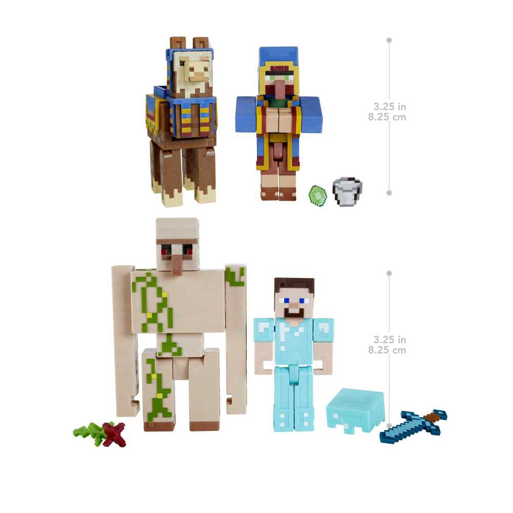FIGURA MINECRAFT CORE 3.25 C CRAFTING 2-PACK GTT53 - 3