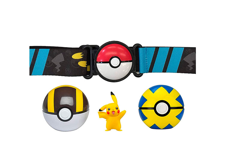 SET DE CINTURON CON POKEBOLA Y FIGURA POKEMON - MODELO ALEATORIO - 1