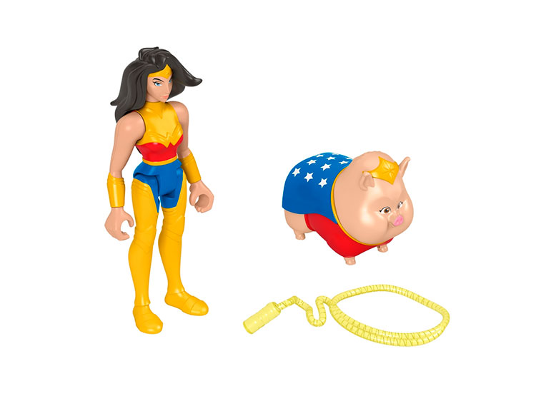 FIGURA DE ACCION FISHER PRICE HGL04 FISHERPRICE DC LEAGUE OF SUPER PETS PB Y MUJER MARAVILLA - 3