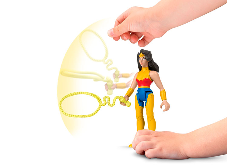 FIGURA DE ACCION FISHER PRICE HGL04 FISHERPRICE DC LEAGUE OF SUPER PETS PB Y MUJER MARAVILLA - 5