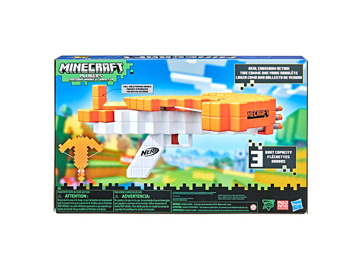 LANZADOR NERF F4415 MINECRAFT BALLESTA ALDEANO