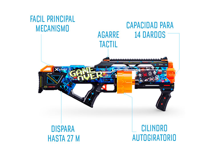 LANZADOR DE DARDOS SKINS LAST STAND X-SHOT - 2