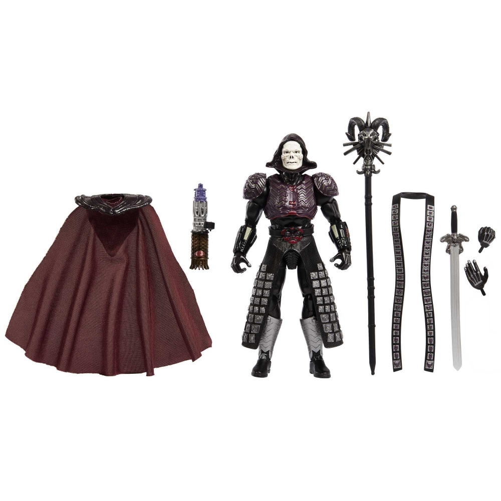 Masters of the Universe MOTU Masterverse Skeletor, Figura de acción del villano con Trono de Hueso, Báculo de Havok, Báculo Serpiente y capa, juguete regalo para niños y niñas 6 años, HXX63 Masters of the Universe MOTU Masterverse Skeletor, Figura de acción del villano con Trono de Hueso, Báculo de Havok, Báculo Serpiente y capa, juguete regalo para niños y niñas 6 años, HXX63