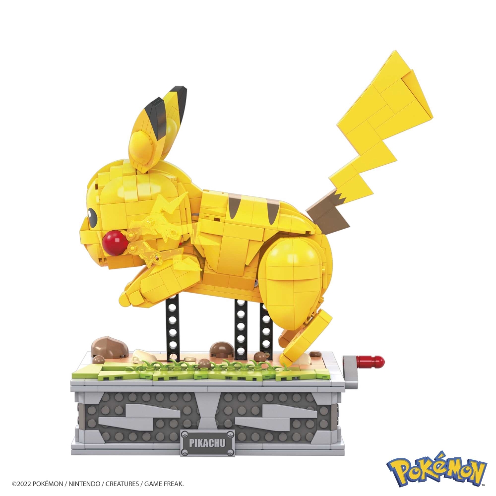 MEGA Pokémon Pixel Art – Pikachu Con 400 Bloques De Construcción, Figura De 15 Cm Para Coleccionistas, Decoración Retro Y Juguete +13 Años