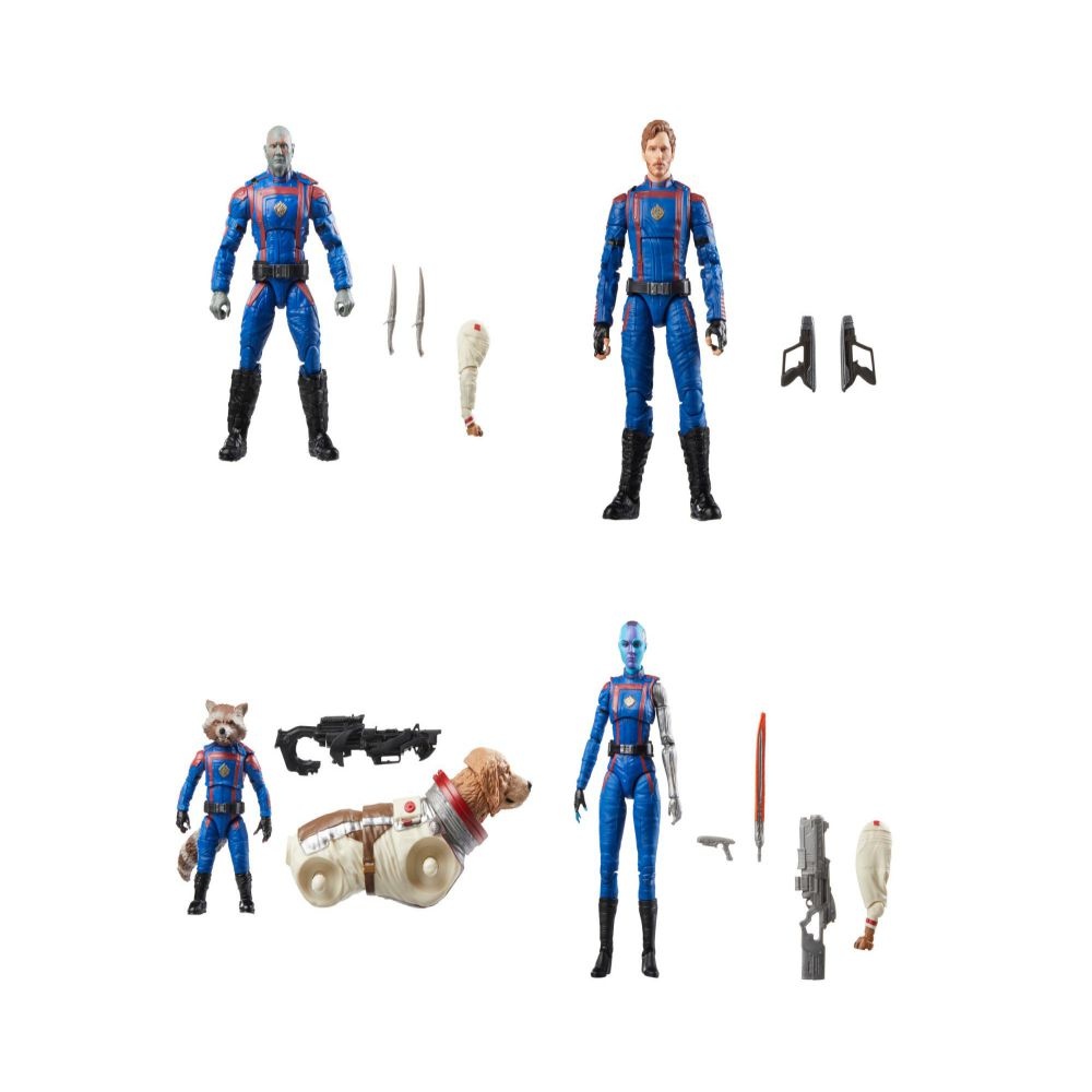 Action Figure Angela 15 Cm Marvel Legends - Guardiani Della Galassia, Articolata Con Accessori, Parte Di Figura Da Assemblare - 4
