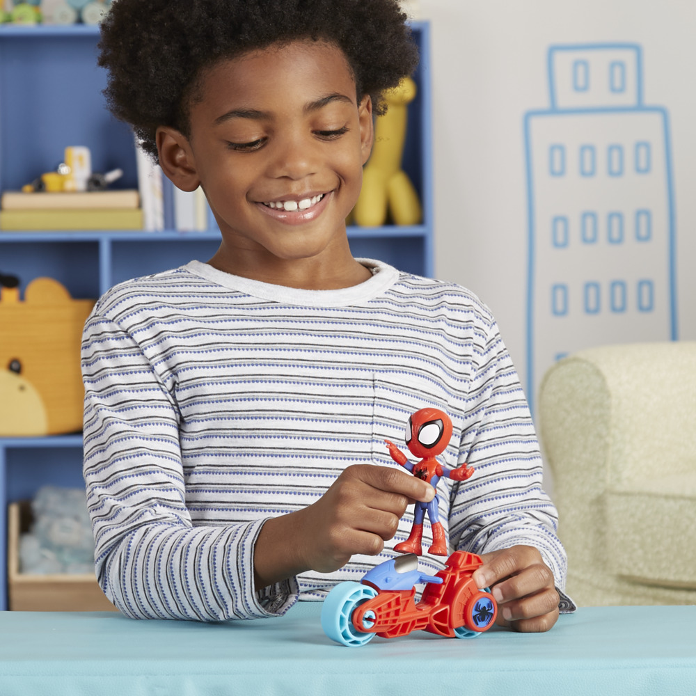 FIGURA ACCION SPIDEY AND FRIENDS F6777 MOTO Y SURTIDO - 5