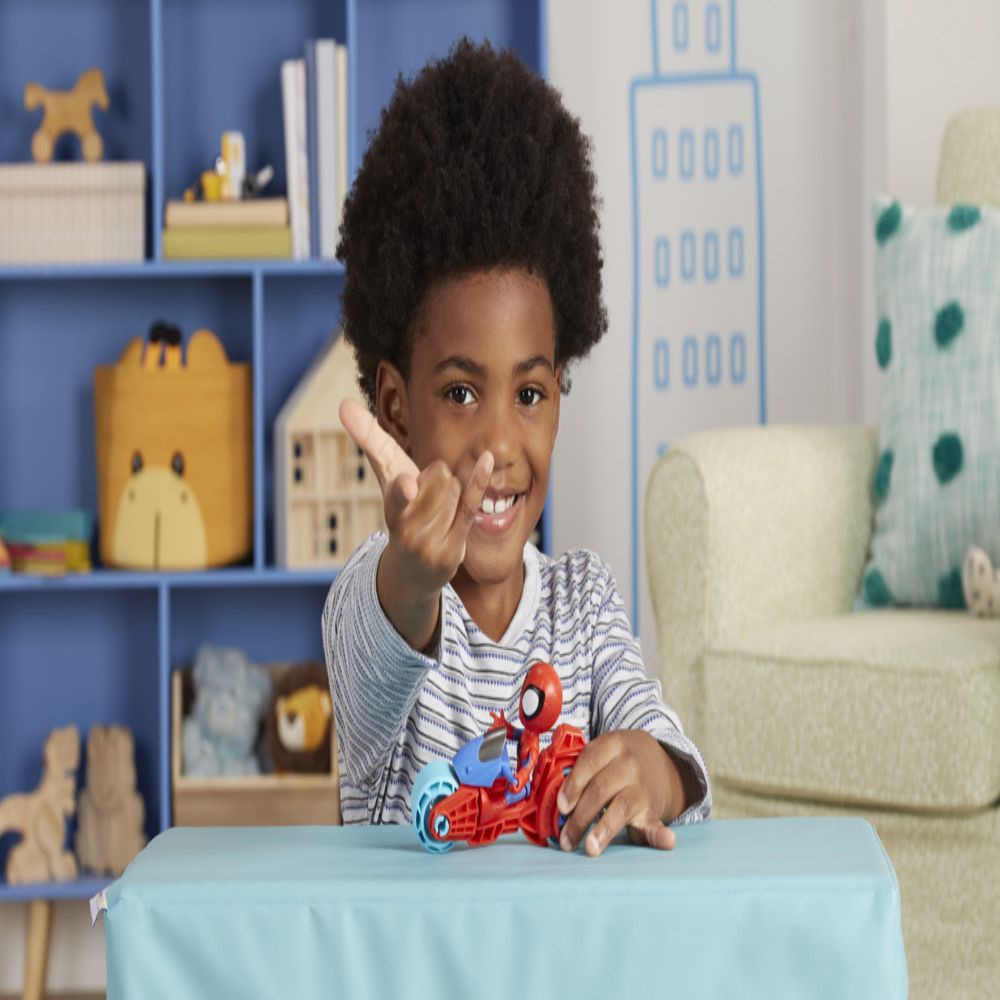 FIGURA ACCION SPIDEY AND FRIENDS F6777 MOTO Y SURTIDO - 7