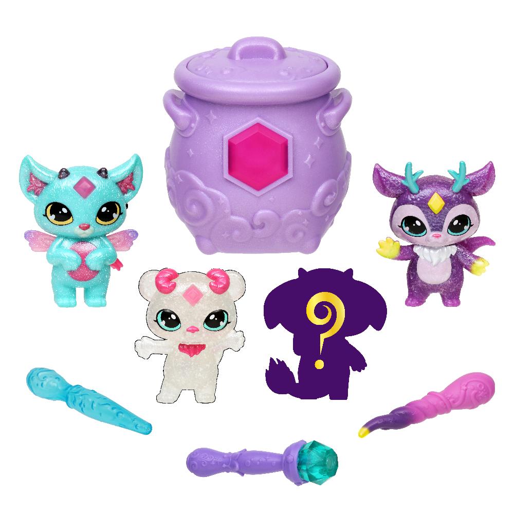 Magic Mixies Mixlings - Set de Jeu château Magique, Set de Jeu élargi avec Baguette Magique Qui dévoile 5 Moments Magiques, pour Les Enfants à partir de 5 Ans