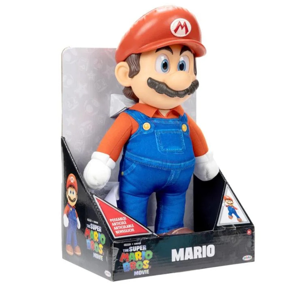 FIGURA DE ACCION NINTENDO 41726 ARTICULABLE PELUCHE MARIO BROS - 5
