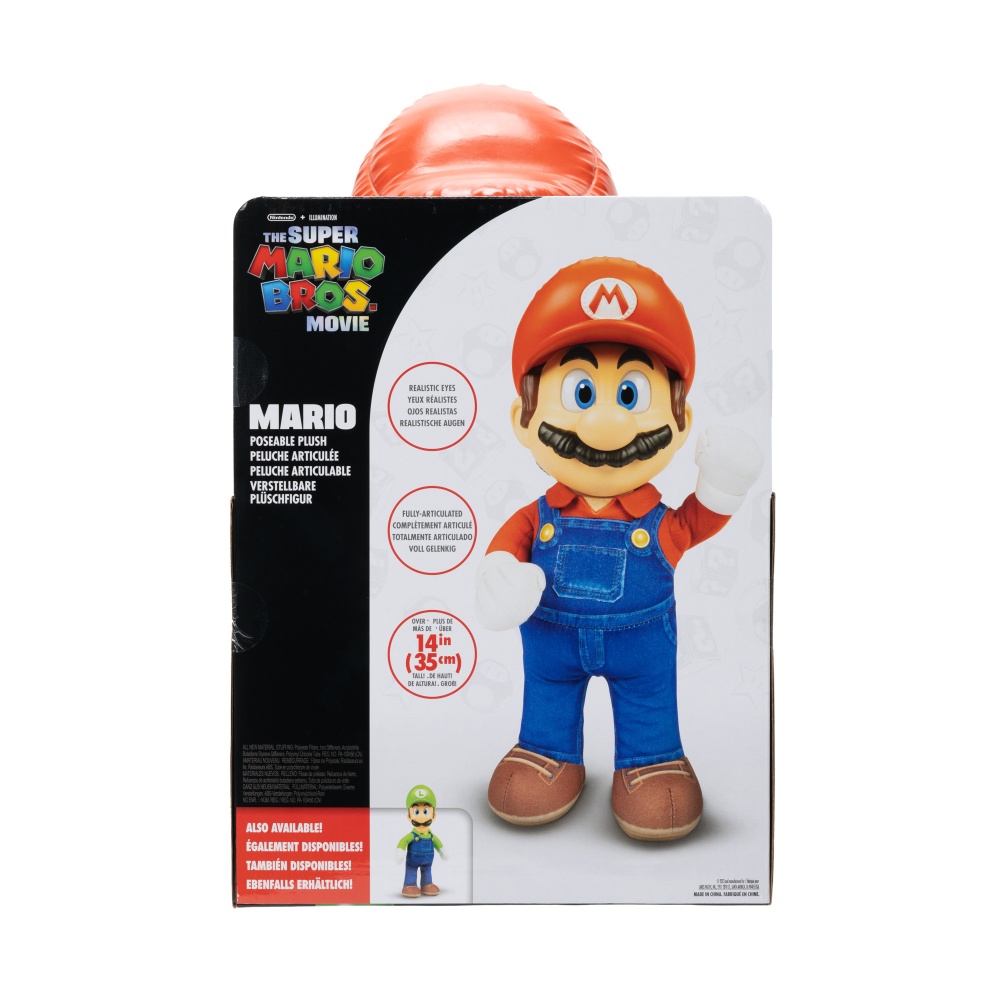 FIGURA DE ACCION NINTENDO 41726 ARTICULABLE PELUCHE MARIO BROS - 7