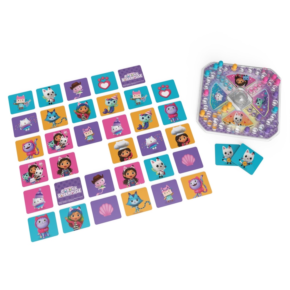 JUEGO DE MESA GABBY'S DOLLHOUSE 6068315 GABBYS POP UP Y MEMORIA - 2