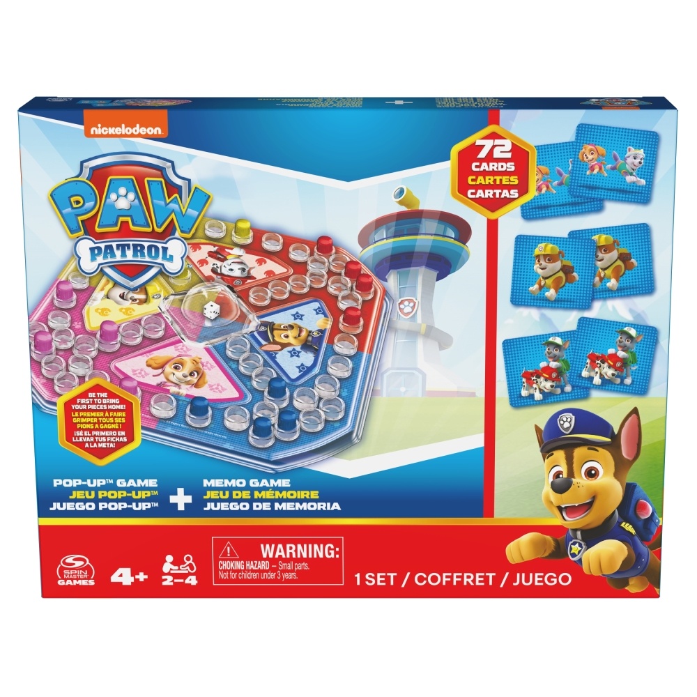 JUEGO DE MESA PAW PATROL 6066833 POP UP Y MEMORIA - 4