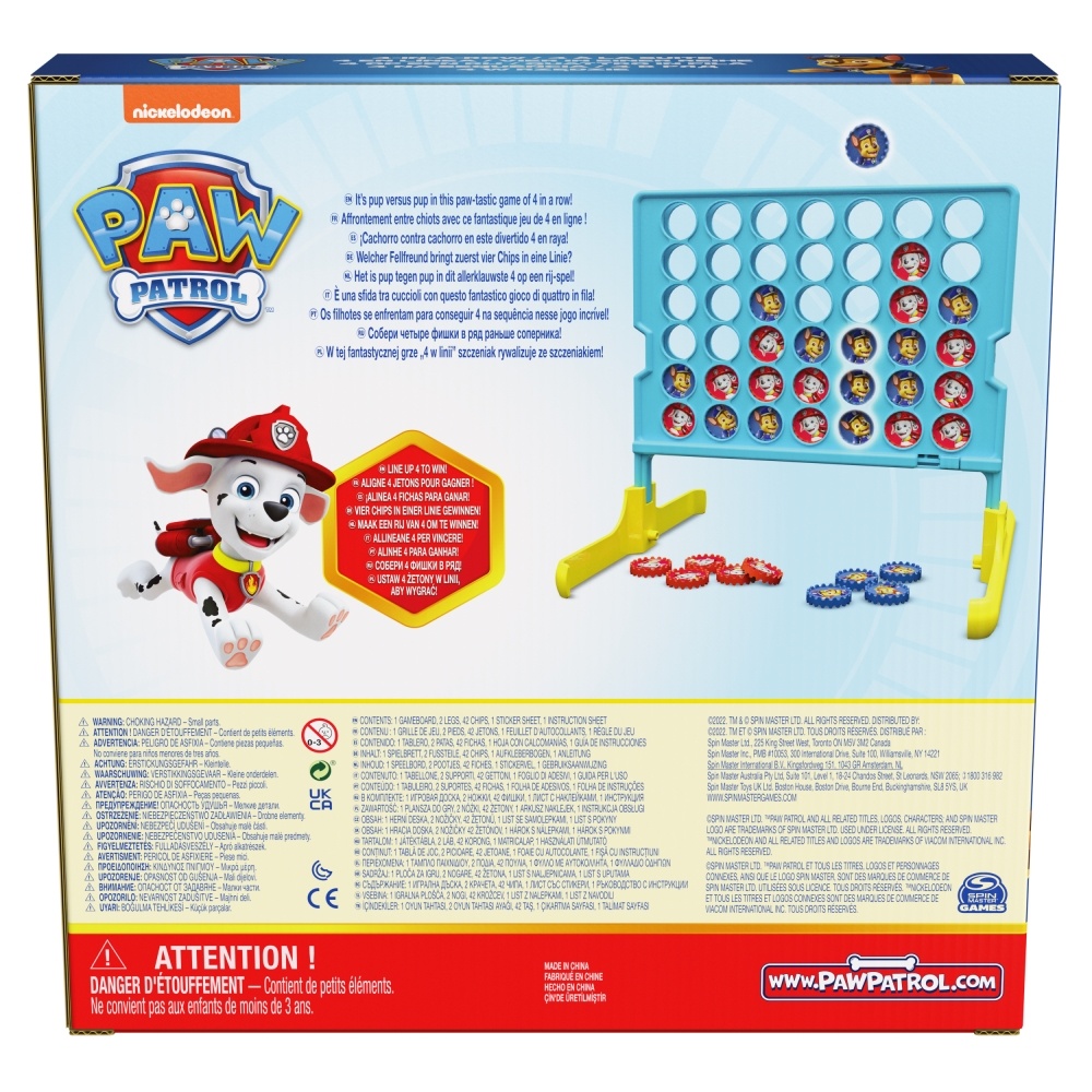 JUEGO DE MESA PAW PATROL 6067830 4 EN LINEA - 4