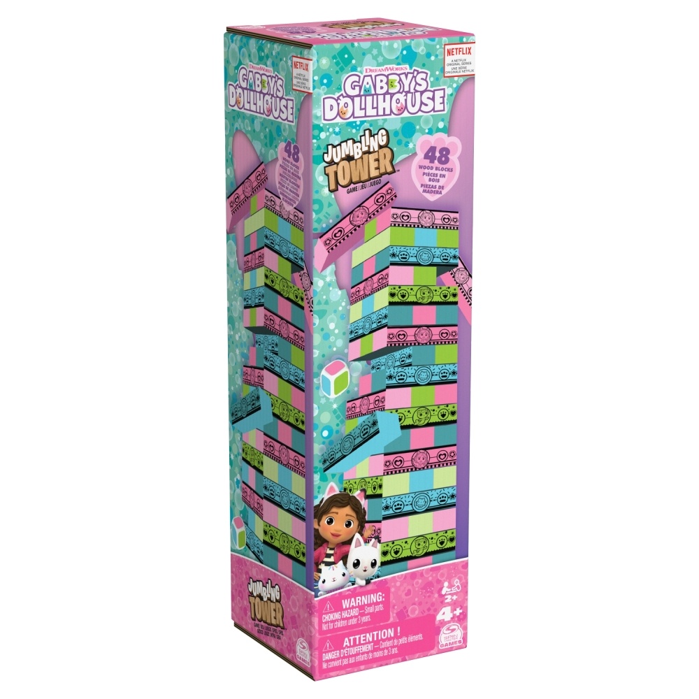 BLOQUES CONSTRUCCION GABBY'S DOLLHOUSE 6066778 JUEGO DDE MESA GABBYS TORRE - 3