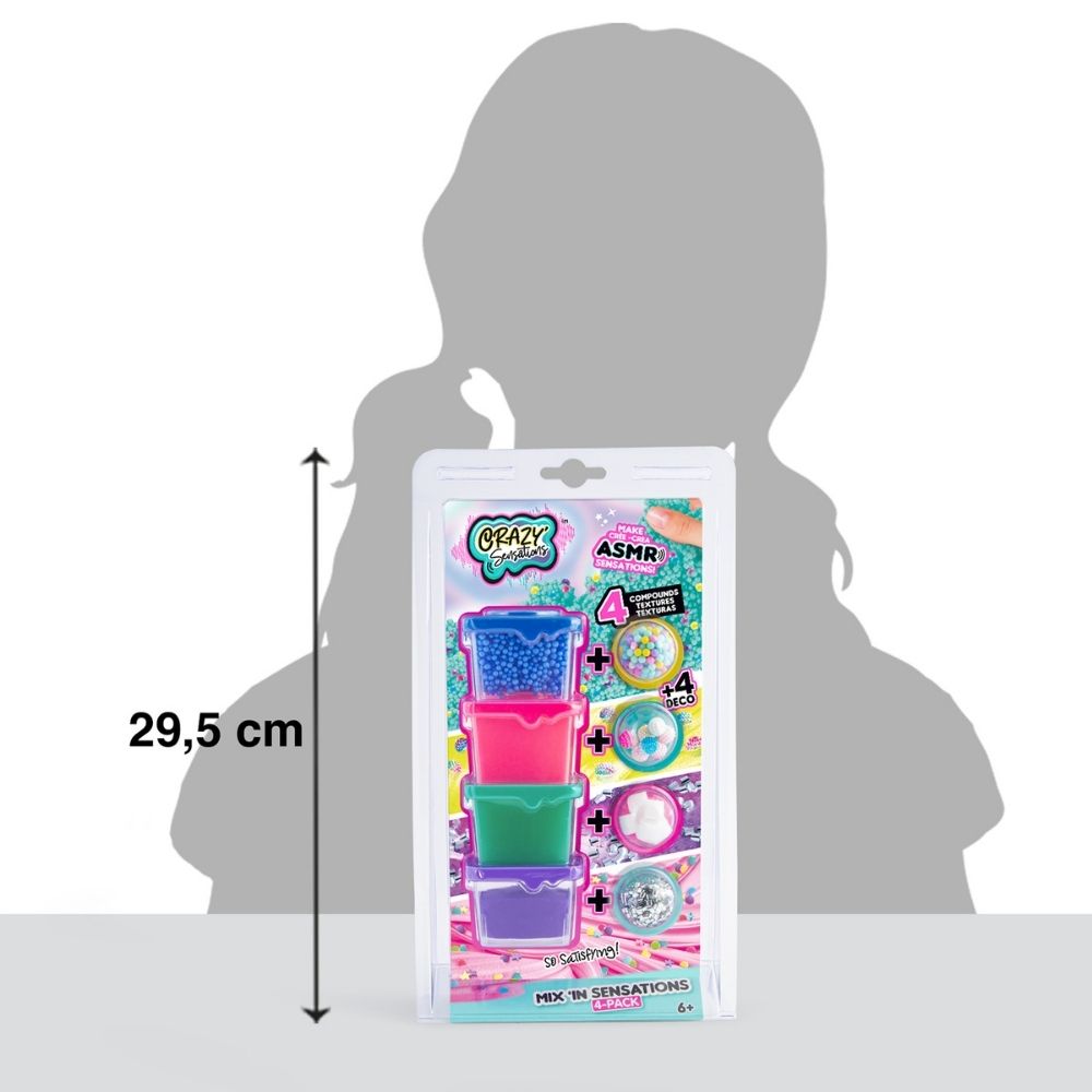 PACK 4 CANAL TOYS CCC 28 SLIME MIX IN SENSATIONS POTES TEXTURAS SATISFACTORIAS - 7